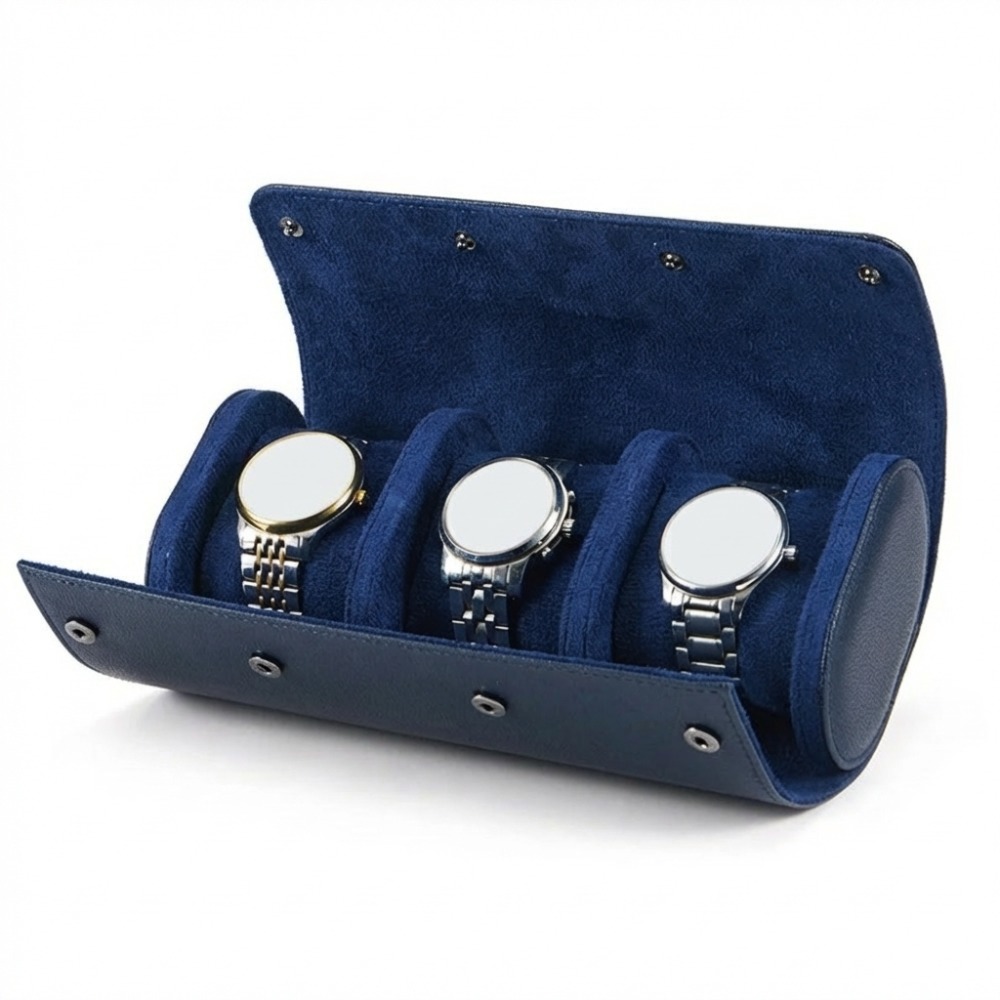 Luxury Watch Stand - Vintage PU Leather Watch Travel Roll