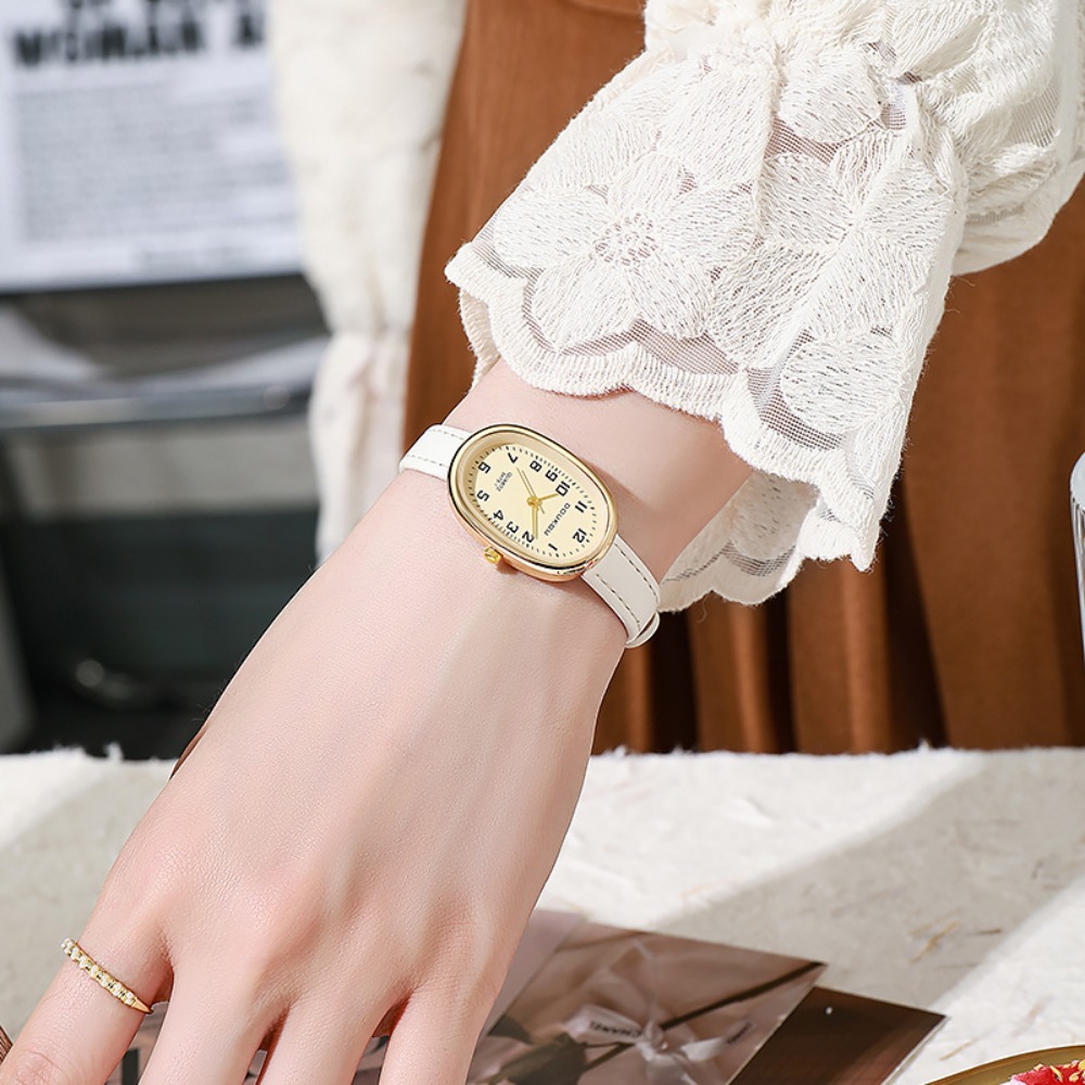 Luxury Oval Dial Women Watches - Luxury Watch With Leather Strap ulasan dan harga