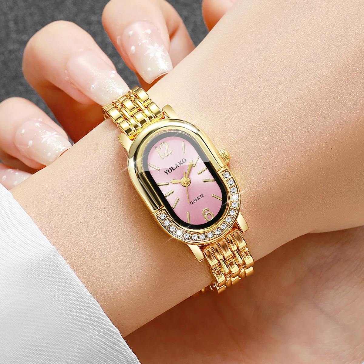 Luxury Rhinestone Women Quartz - Luxury Watch For Girls ulasan dan harga