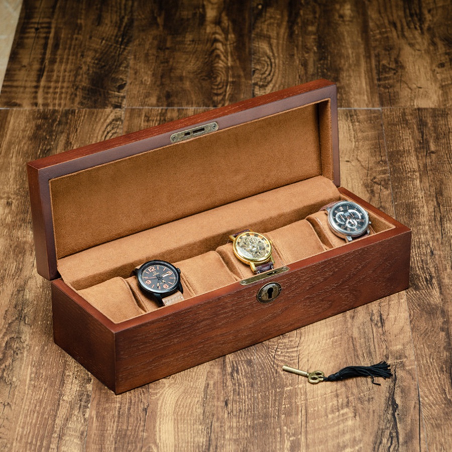CLCUV Luxury Wooden Watch Box  - Luxury Watch Stand ulasan dan harga