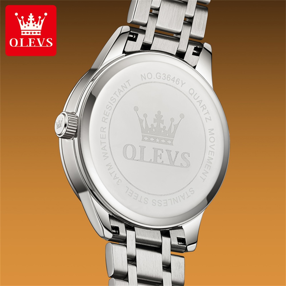 OLEVS Moon Phase men's watches - Luxury Watch Moon Phase ulasan dan harga