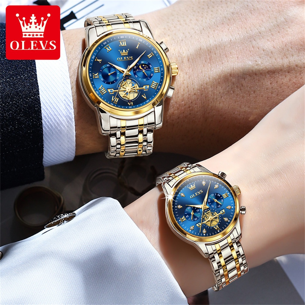 OLEVS Quartz Couple Watch Luxu - Luxury Watch Time ulasan dan harga