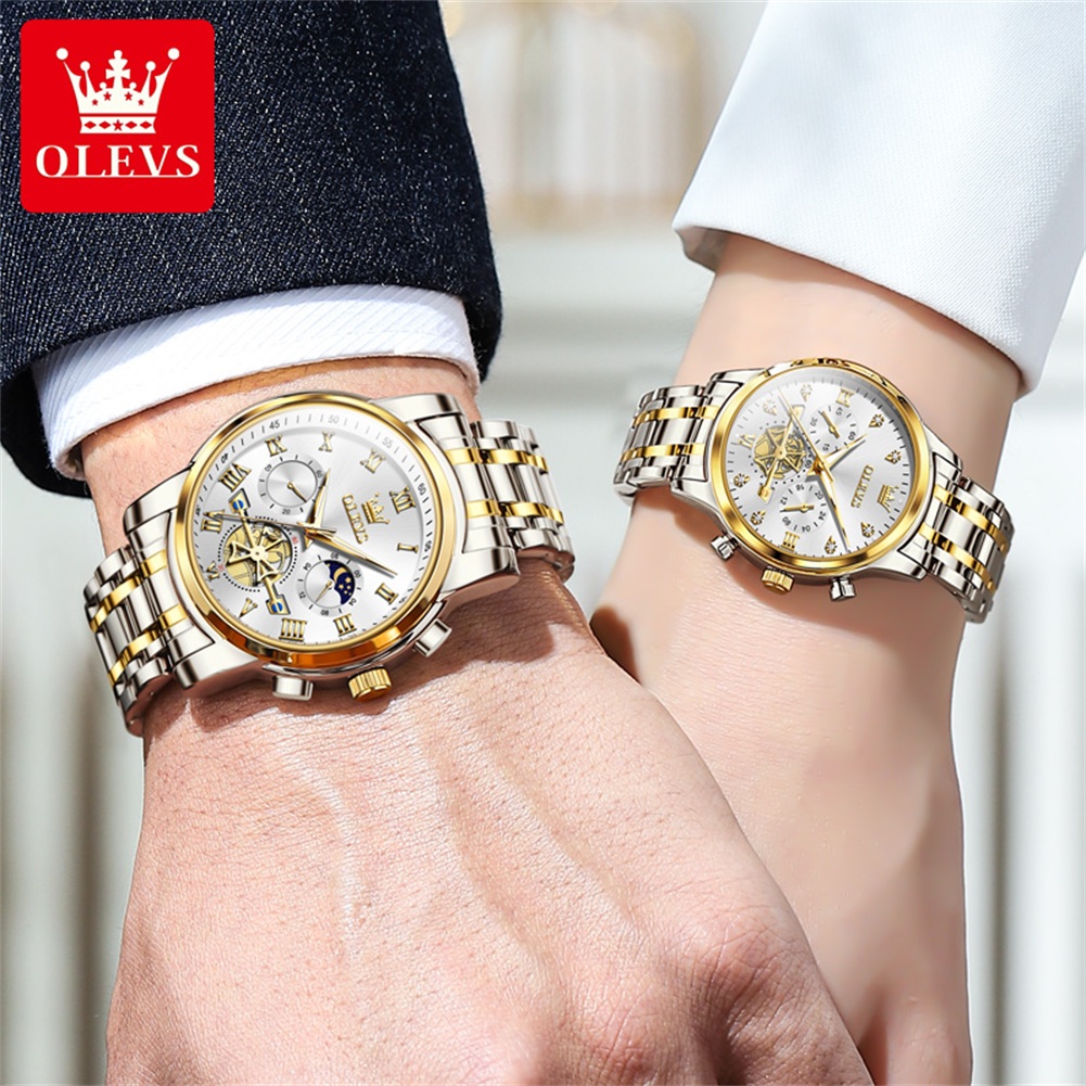OLEVS Quartz Couple Watch Luxu - Luxury Watch Time ulasan dan harga