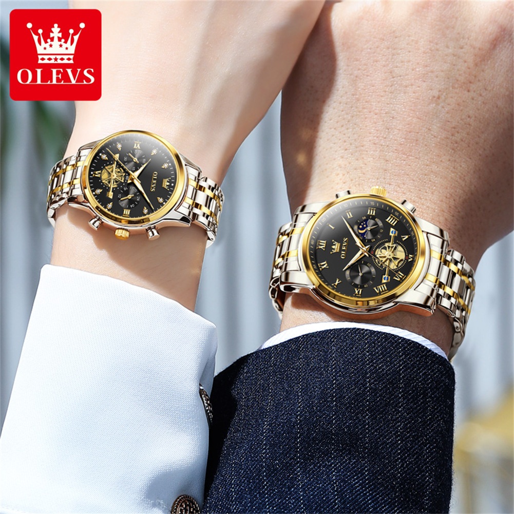 OLEVS Quartz Couple Watch Luxu - Luxury Watch Time ulasan dan harga