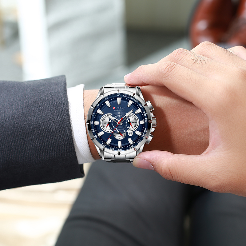 CURREN Wrist Watch Men Waterpr - Luxury Watch Investment ulasan dan harga