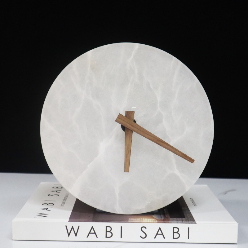 Marble Table Clock Decorative  - Table Watch Luxury ulasan dan harga