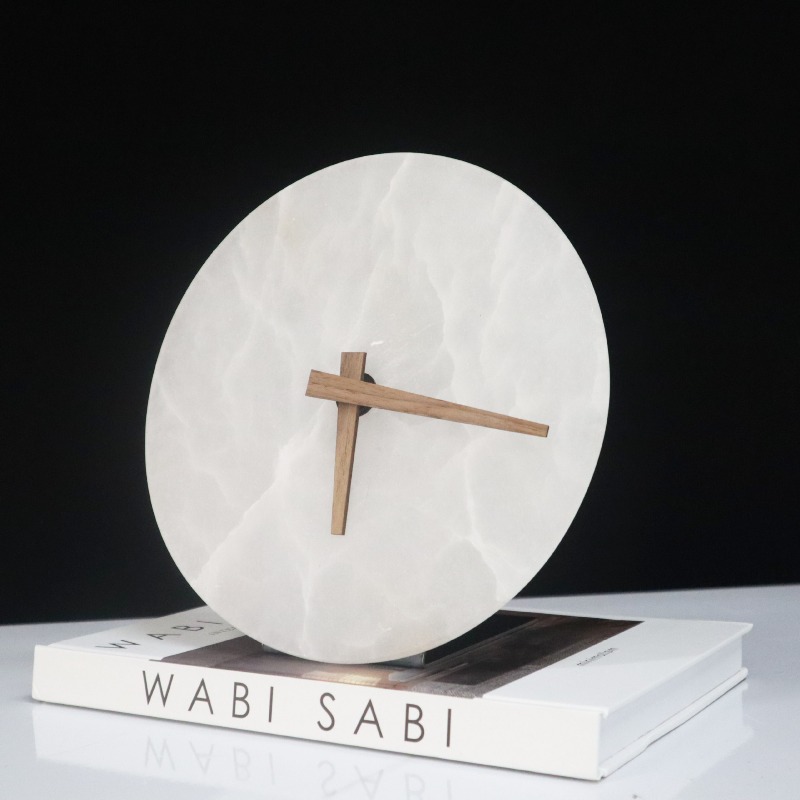 Marble Table Clock Decorative  - Table Watch Luxury ulasan dan harga