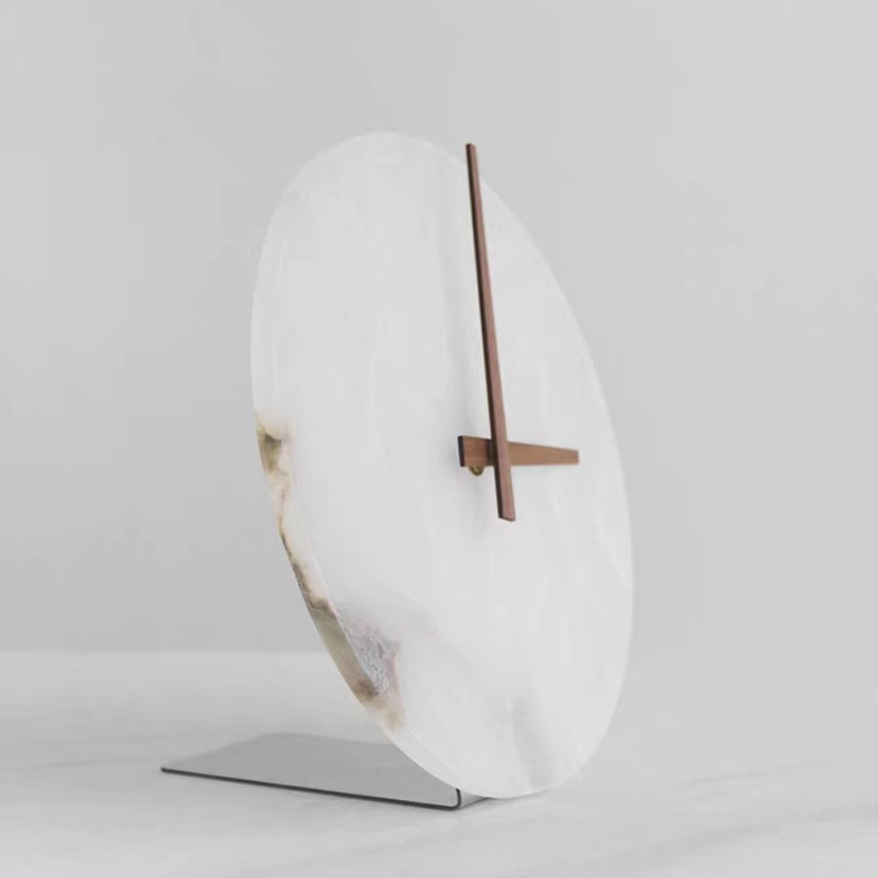 Marble Table Clock Decorative  - Table Watch Luxury ulasan dan harga