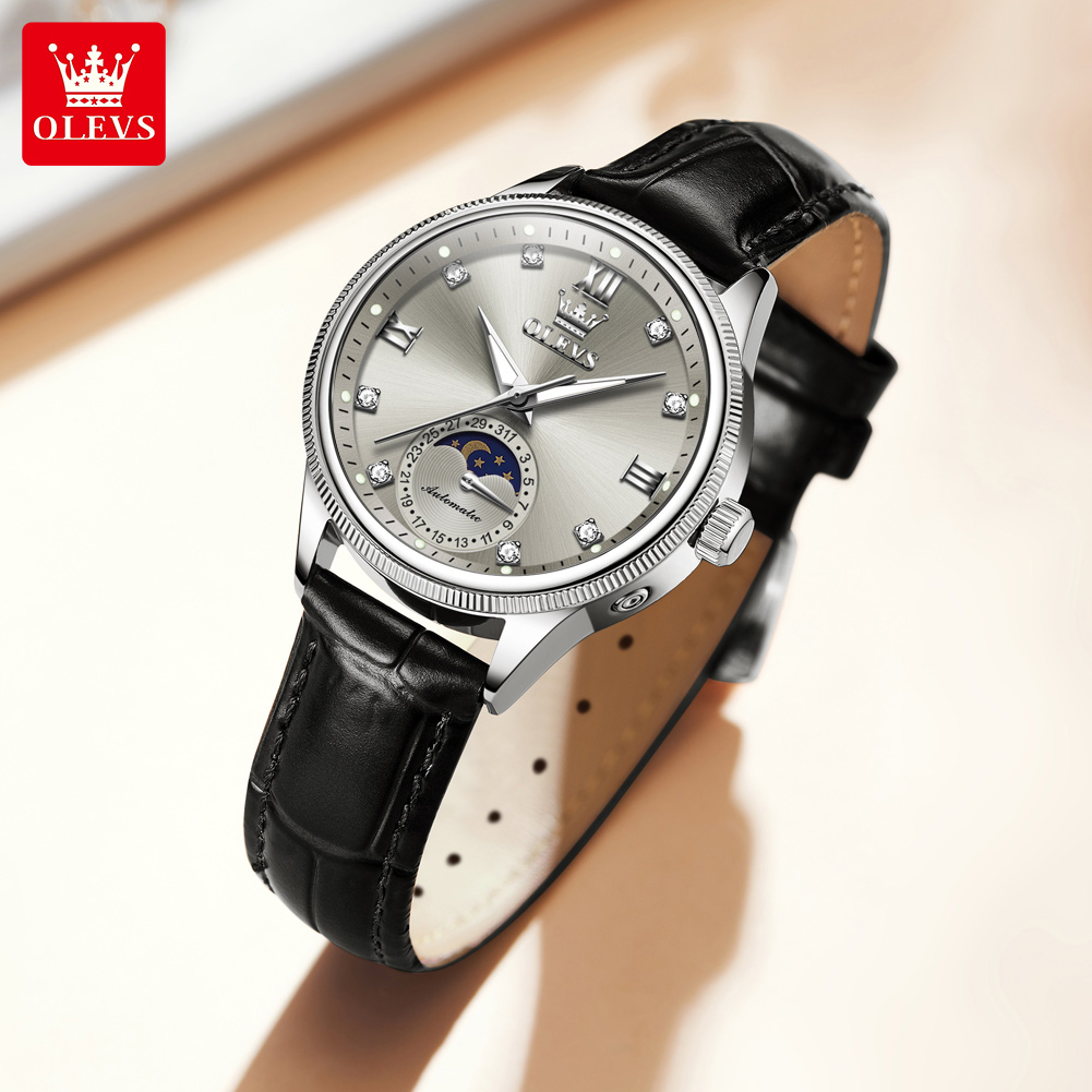 OLEVS Moon Phase Fashion Women - Luxury Watch Moon Phase ulasan dan harga