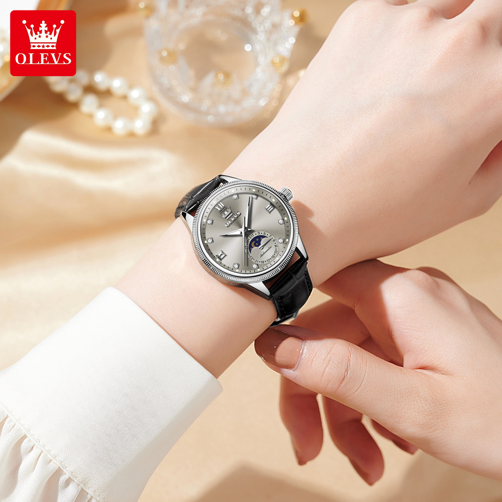 OLEVS Moon Phase Fashion Women - Luxury Watch Moon Phase ulasan dan harga