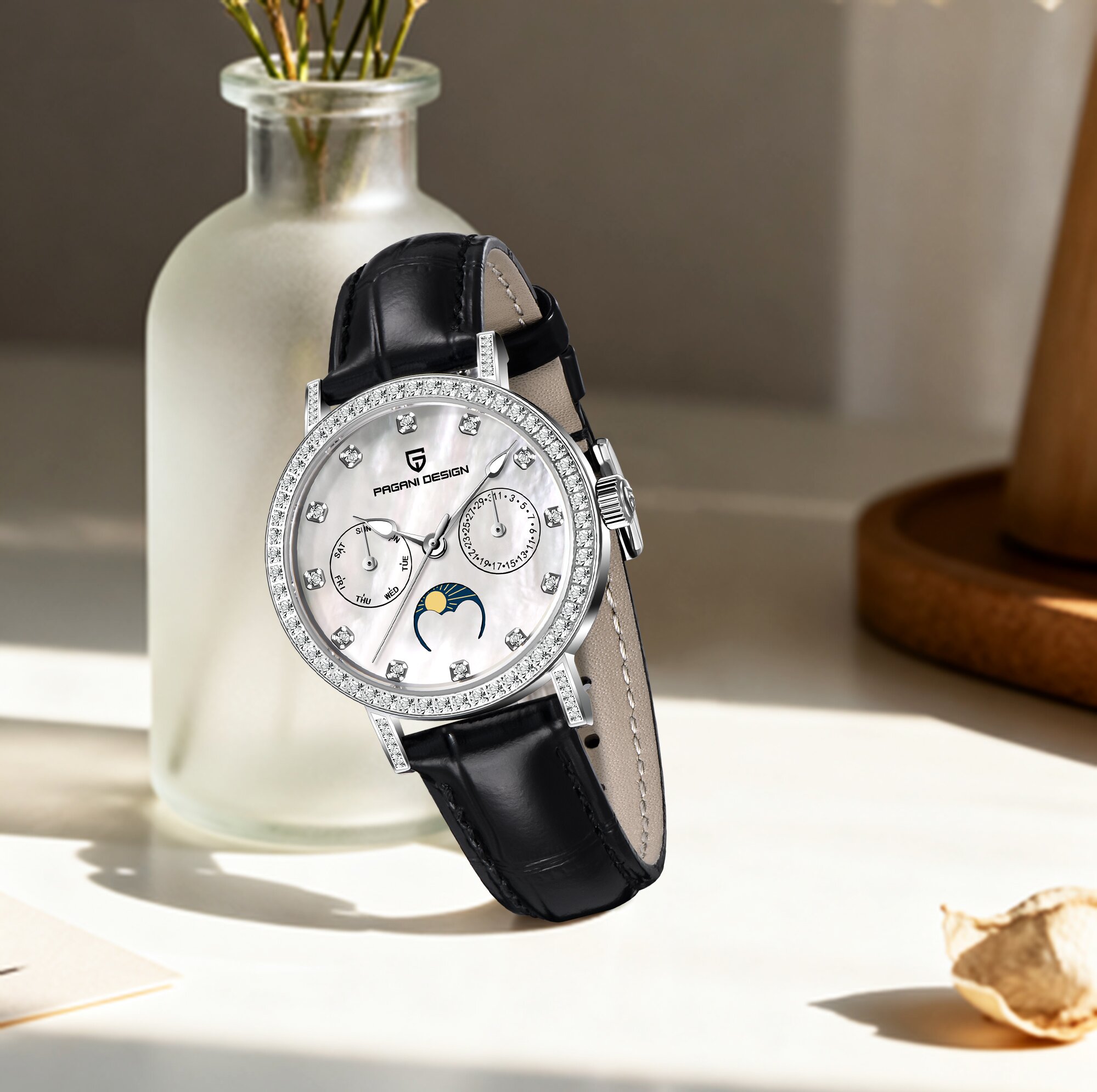 PAGANI DESIGN Elite Luxury Lad - Luxury Watch Moon Phase ulasan dan harga