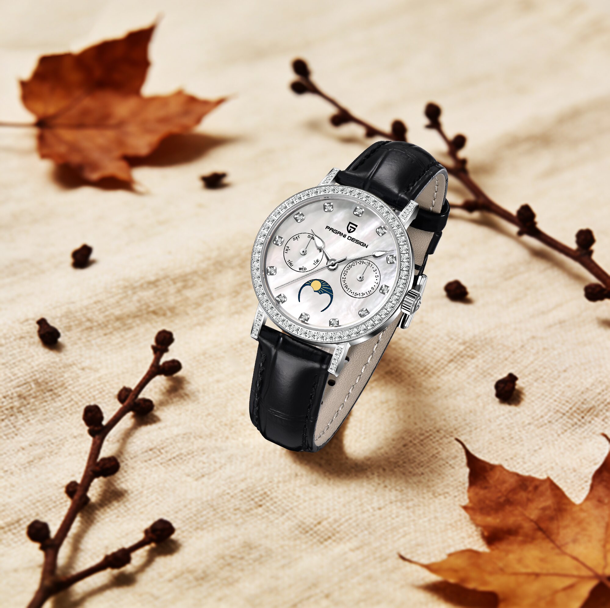 PAGANI DESIGN Elite Luxury Lad - Luxury Watch Moon Phase ulasan dan harga