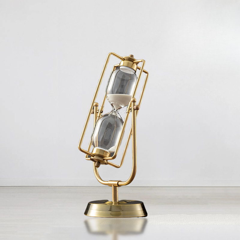 Glass Hourglass Ornament Golde - Table Watch Luxury ulasan dan harga