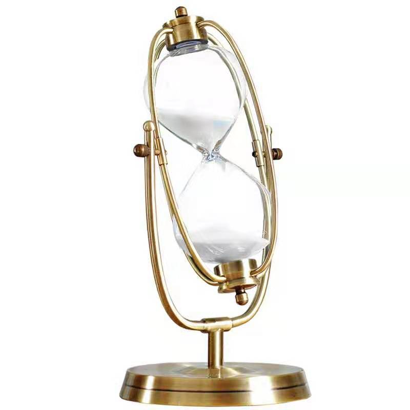 Glass Hourglass Ornament Golde - Table Watch Luxury ulasan dan harga