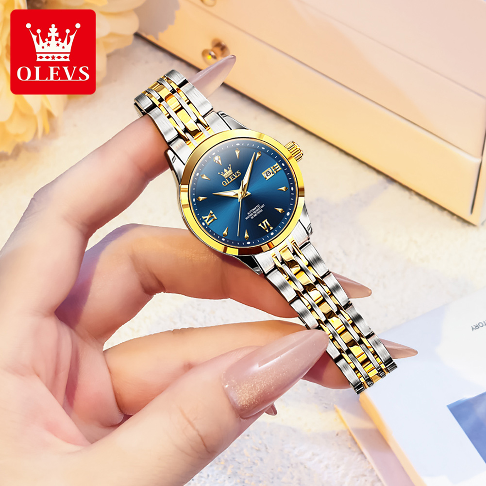 OLEVS 9956 Womens Watch Luxury - Luxury Watch Moon Phase ulasan dan harga