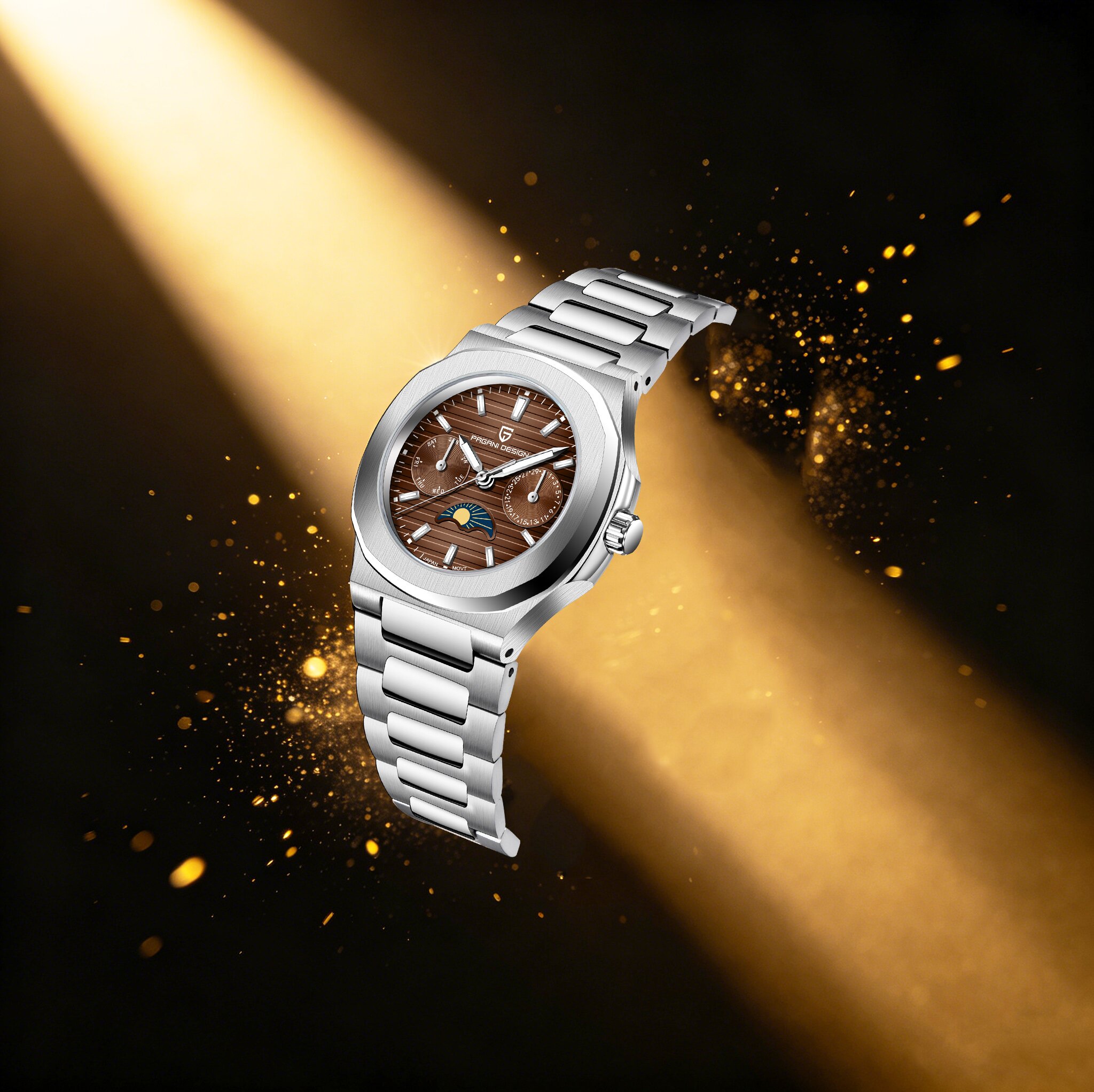 PAGANI DESIGN Simple High-End  - Luxury Watch Moon Phase ulasan dan harga