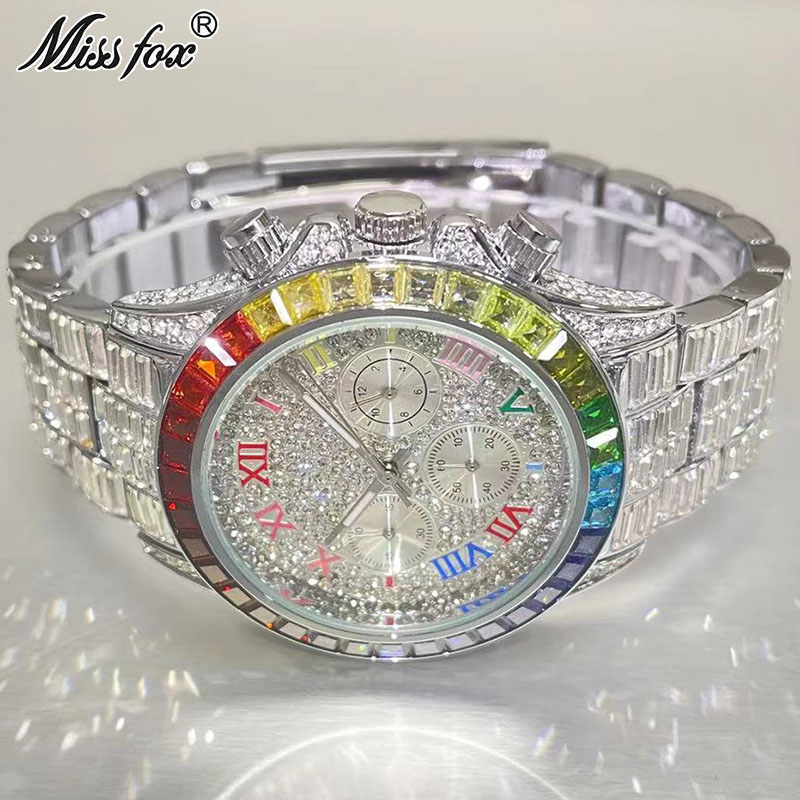 MISSFOX Luxury Iced Watch For  - Luxury Watch Investment ulasan dan harga