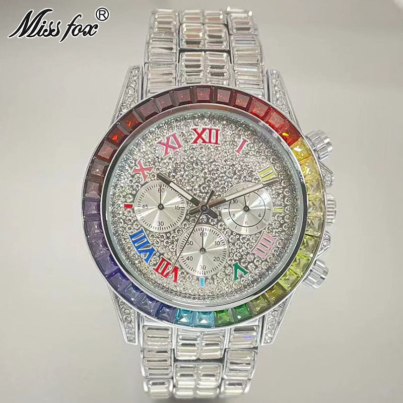MISSFOX Luxury Iced Watch For  - Luxury Watch Investment ulasan dan harga