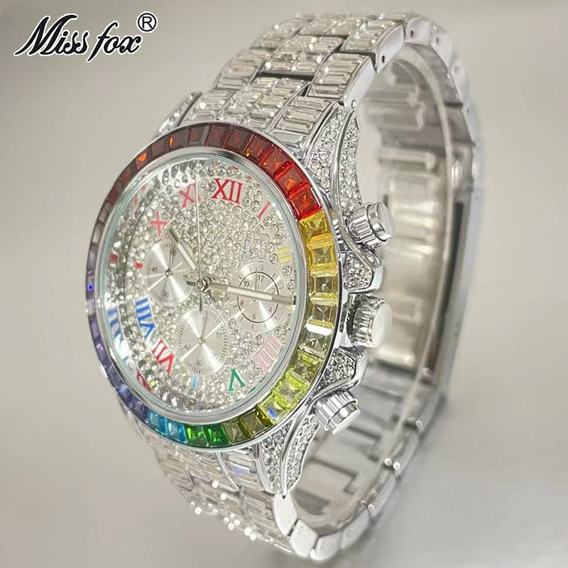 MISSFOX Luxury Iced Watch For  - Luxury Watch Investment ulasan dan harga