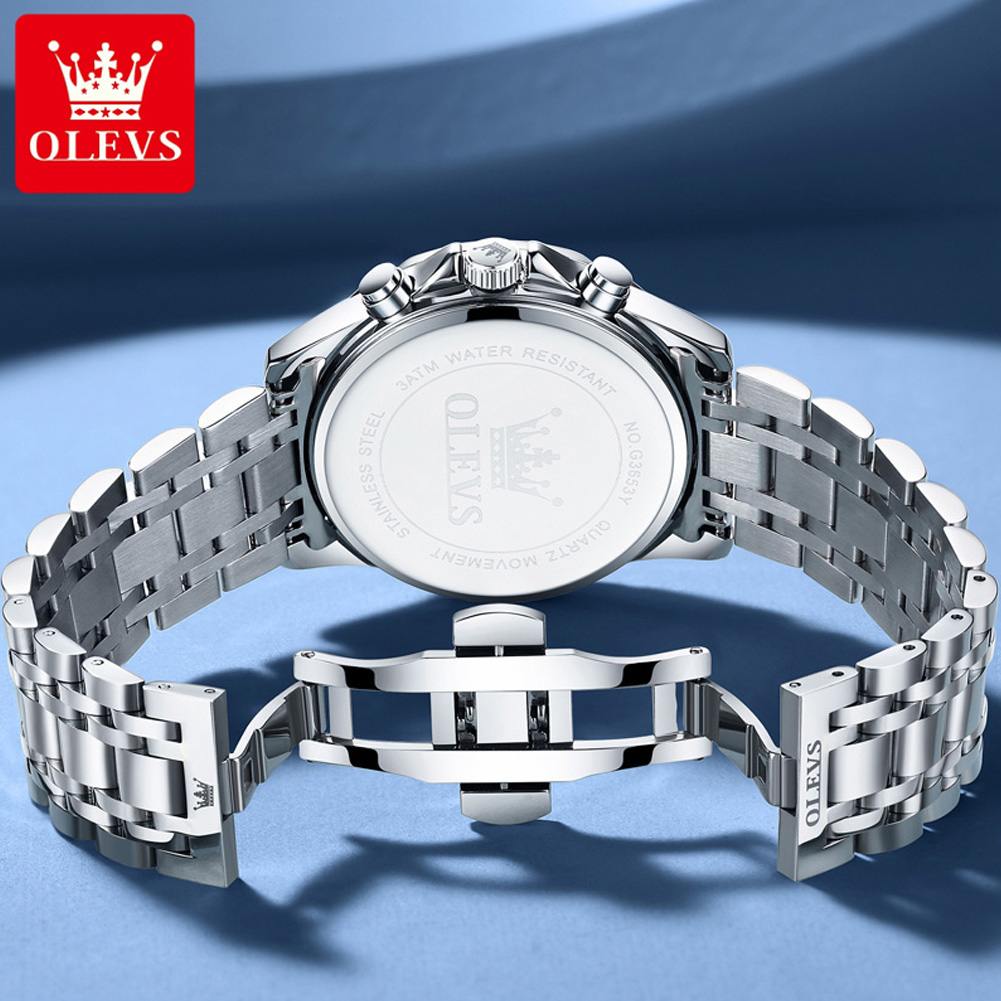 OLEVS 3653 Brand Moon Phase Ca - Luxury Watch Investment ulasan dan harga