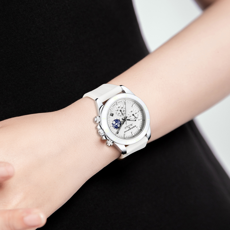 Luxury Fashion Quartz Women Wa - Luxury Watch Moon Phase ulasan dan harga