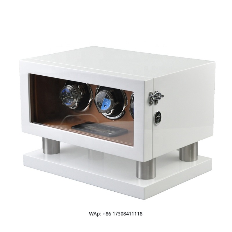 White Brown Leather Controller - Luxury Watch Winder ulasan dan harga