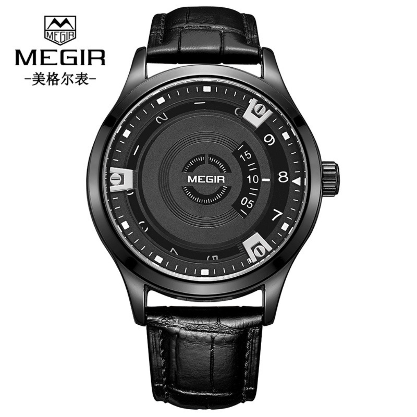 MEGIR Men Watches Luxury Leath - Luxury Watch With Leather Strap ulasan dan harga
