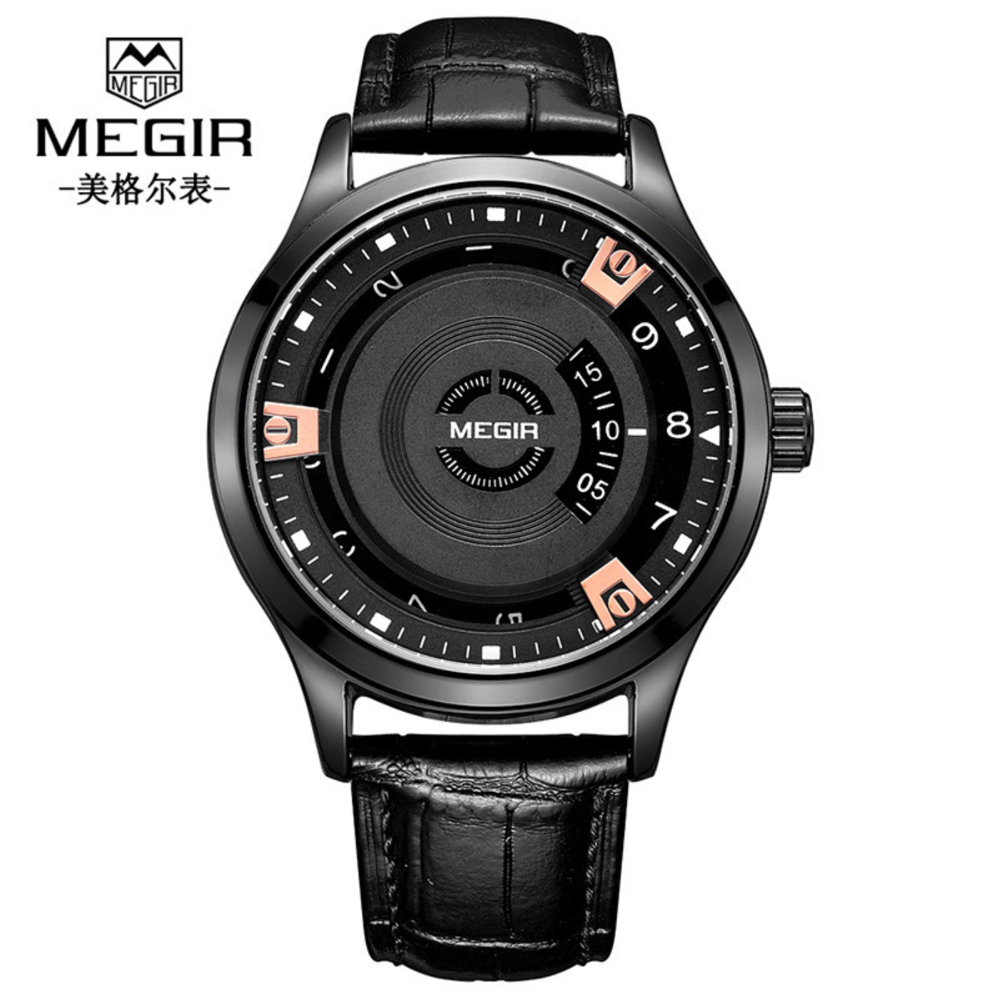 MEGIR Men Watches Luxury Leath - Luxury Watch With Leather Strap ulasan dan harga
