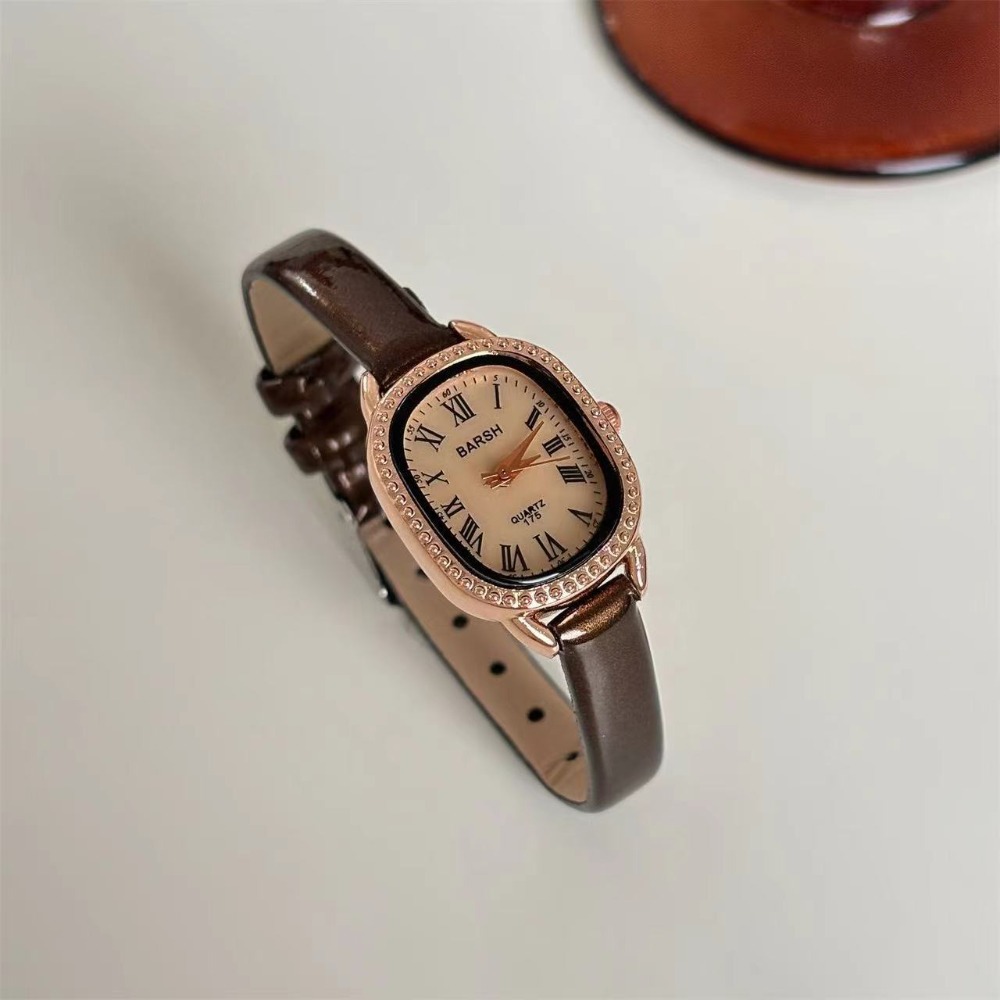 Famous Brand Women Diamond Ova - Luxury Watch With Leather Strap ulasan dan harga