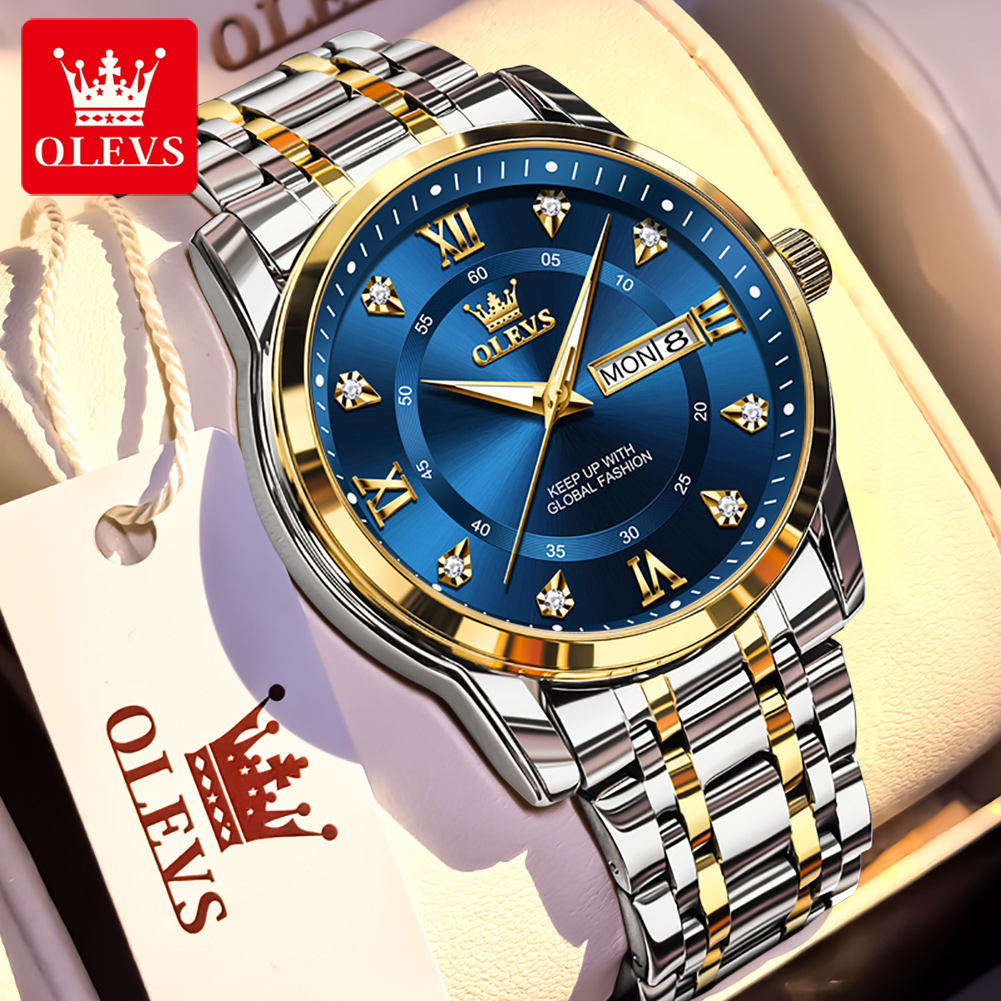 OLEVS Brand Fashion men's watc - Luxury Watch Investment ulasan dan harga