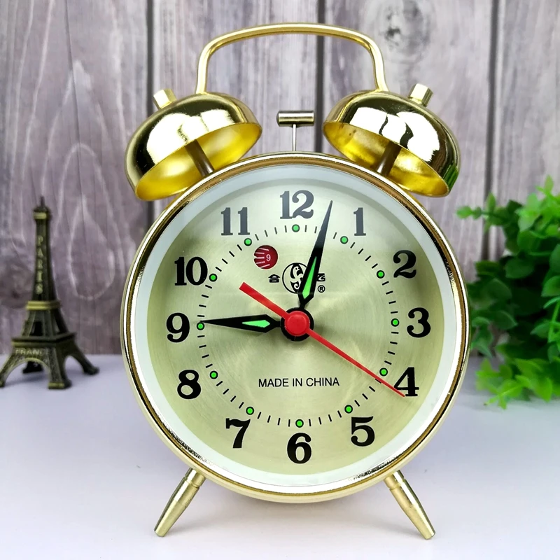 Metal Mechanical Alarm Clock C - Table Watch Luxury ulasan dan harga