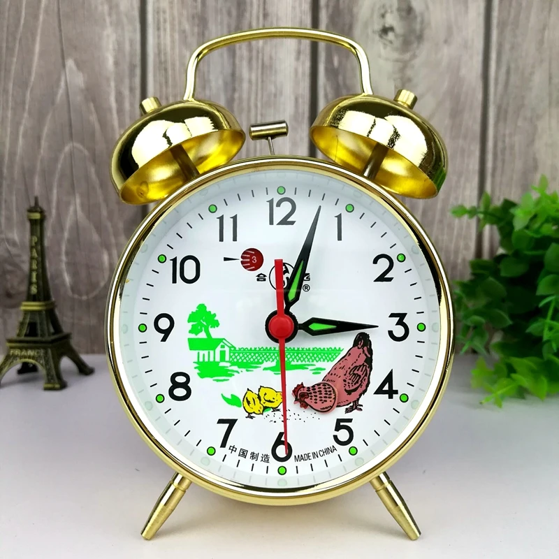 Metal Mechanical Alarm Clock C - Table Watch Luxury ulasan dan harga