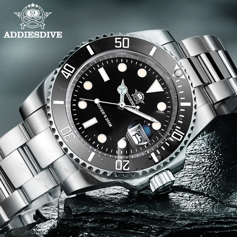 ADDIESDIVE Luxury Stainless St - Luxury Watch Drawing ulasan dan harga