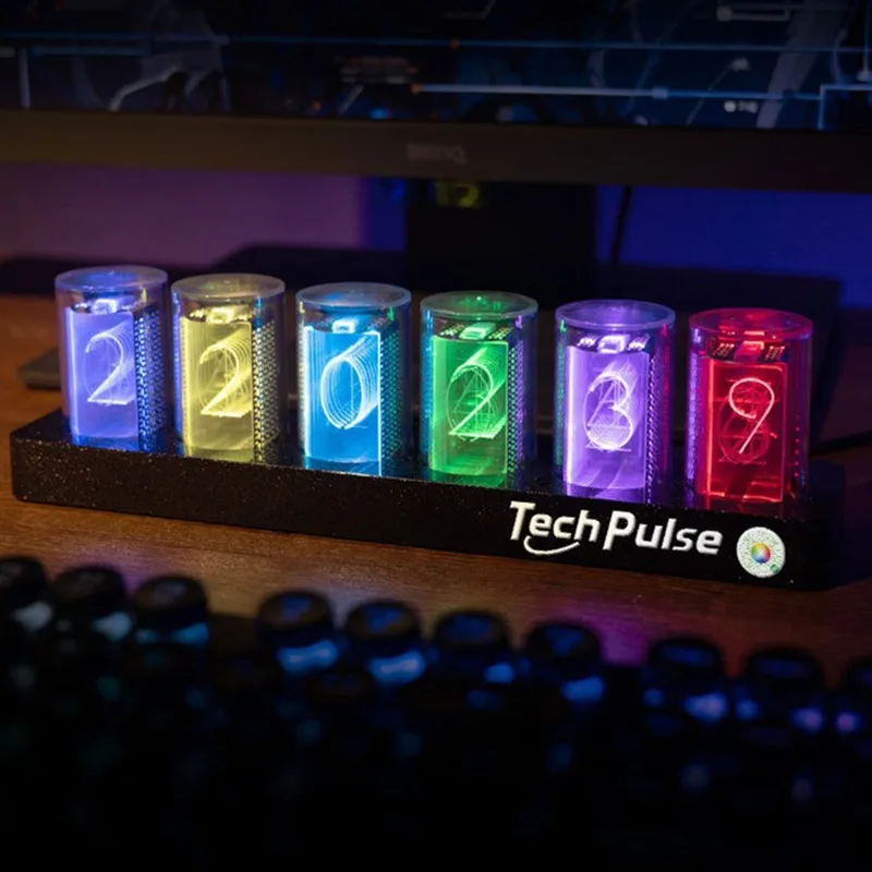 Nixie Tube Table Clock LED Dig - Table Watch Luxury ulasan dan harga