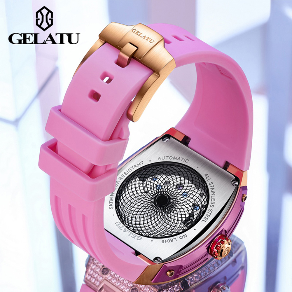 GELATU beautiful ladies' watch - Luxury Watch Moon Phase ulasan dan harga
