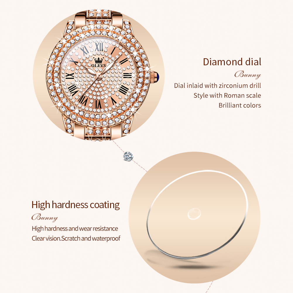 OLEVS 9943 Luxury All Diamond  - Luxury Watch For Girls ulasan dan harga