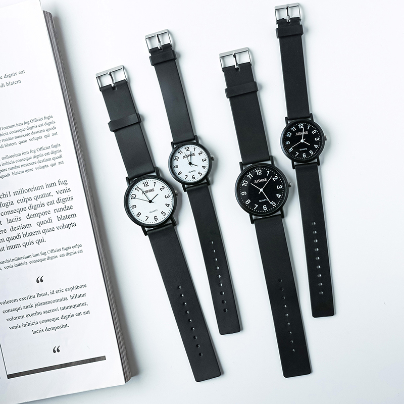 Simple Black Watch Quartz Watc - Luxury Watch With Leather Strap ulasan dan harga